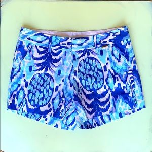 Lilly Pulitzer Blue Pineapple Shorts